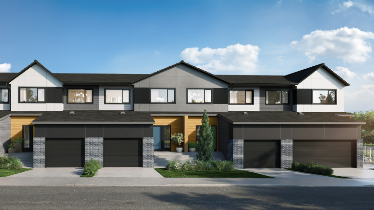 Illustration of a Front Drive Townhome